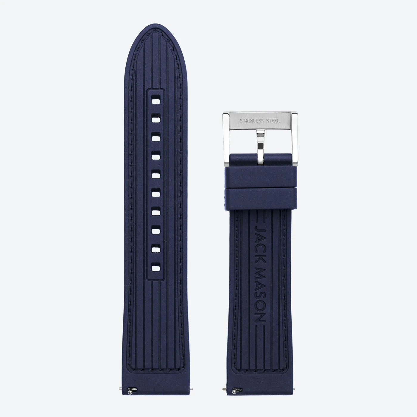 22mm Navy Textured Rubber Strap