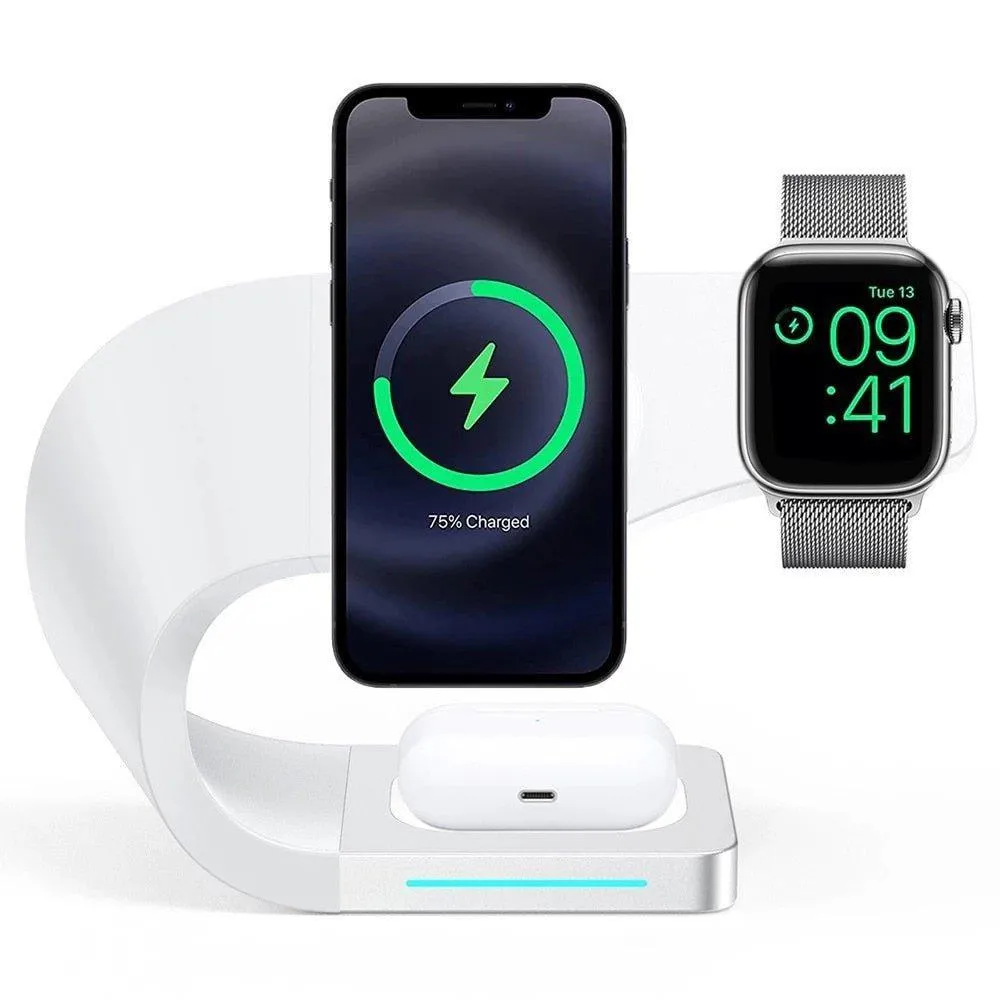 4 in 1 Magnetic Wireless Charger Stand For iPhone Apple Watch AirPods