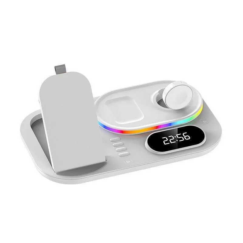 4 in 1 Wireless Charger Stand For iPhone Apple Watch AirPods Pro Samsung S21 Galaxy Watch