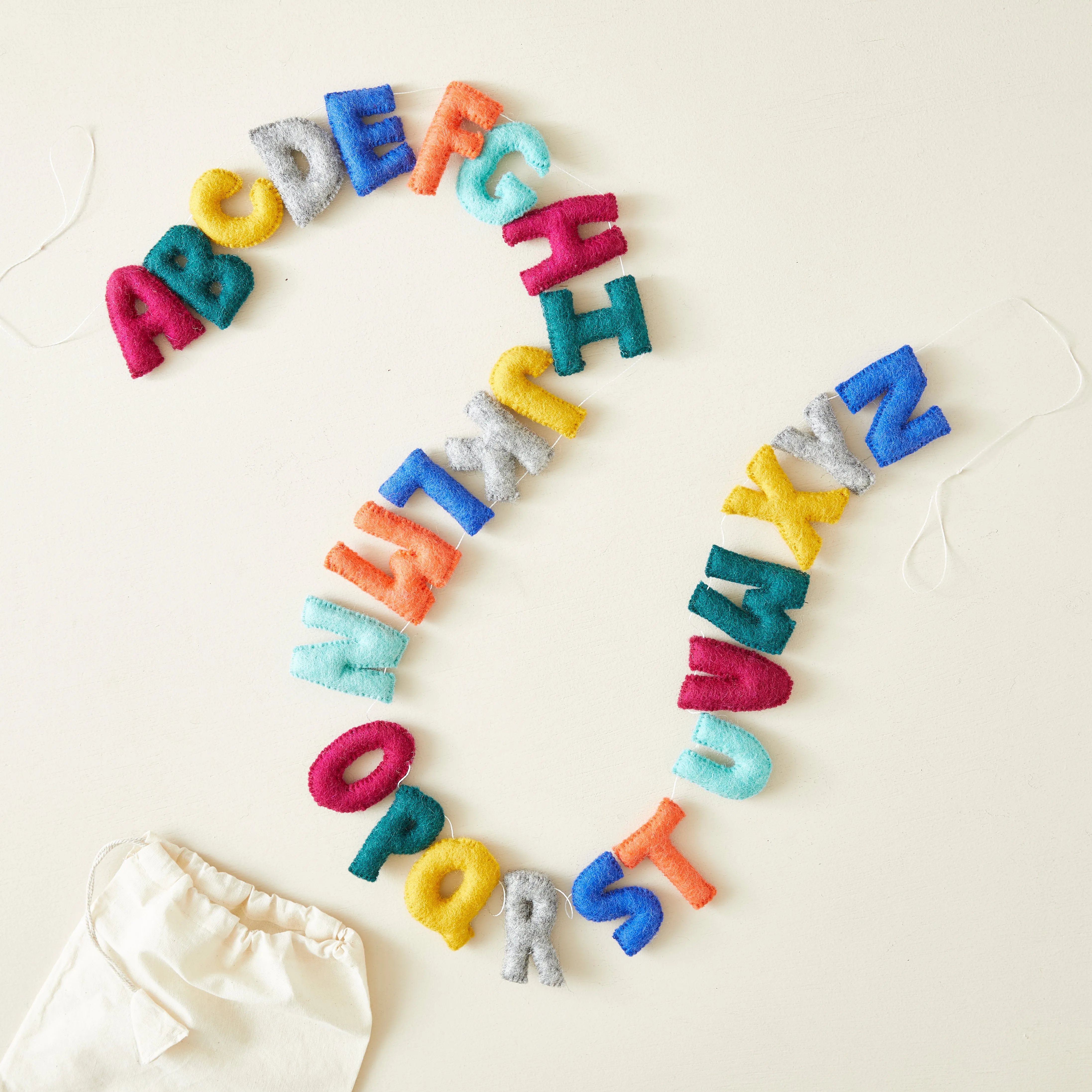 ABC Letter Garland Felt Alphabet 200cm (WS)