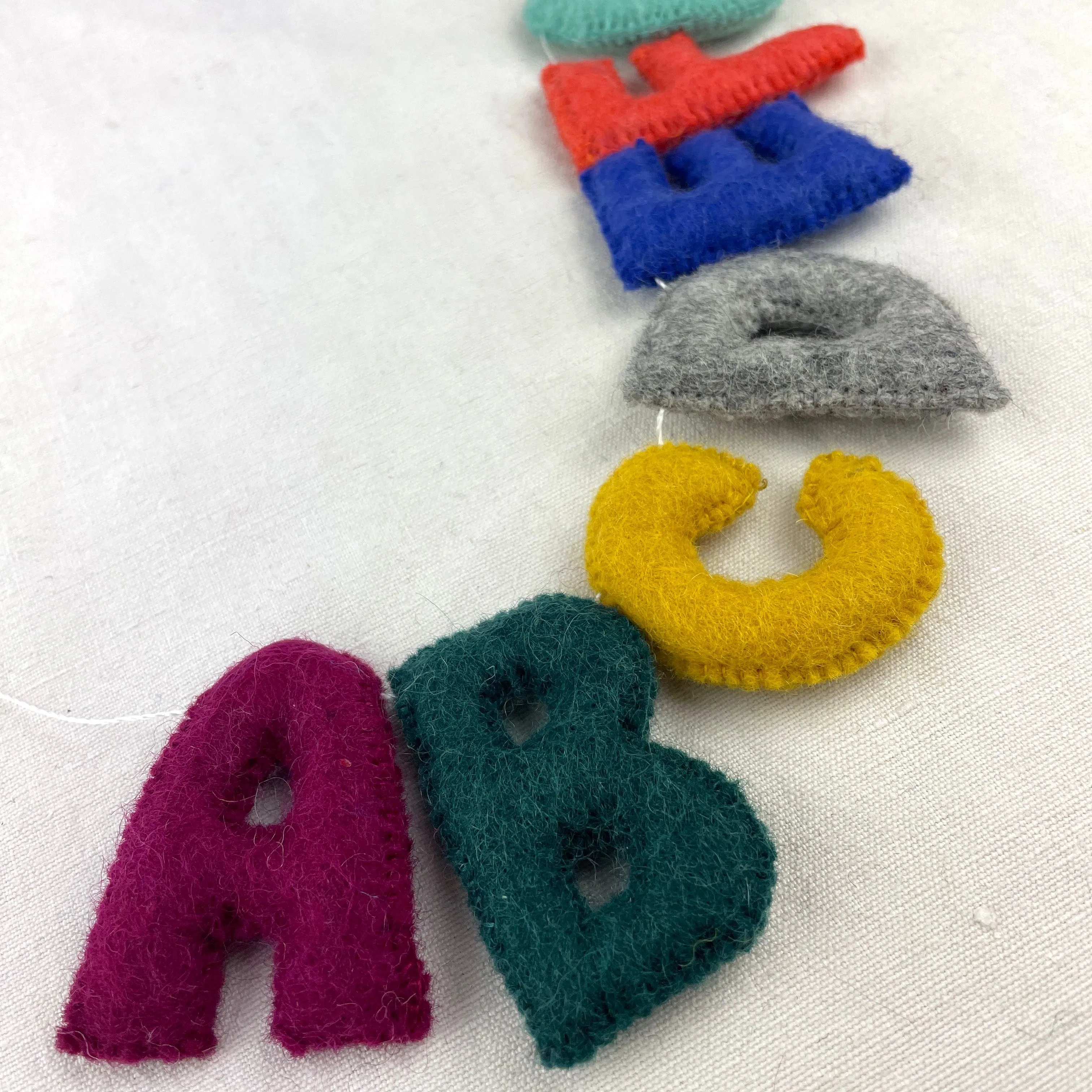 ABC Letter Garland Felt Alphabet 200cm (WS)