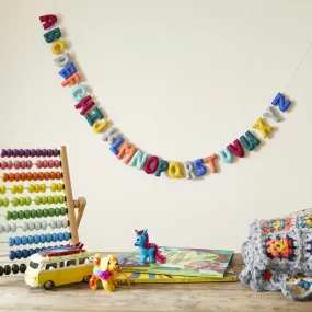 ABC Letter Garland Felt Alphabet ABC Kids 200cm