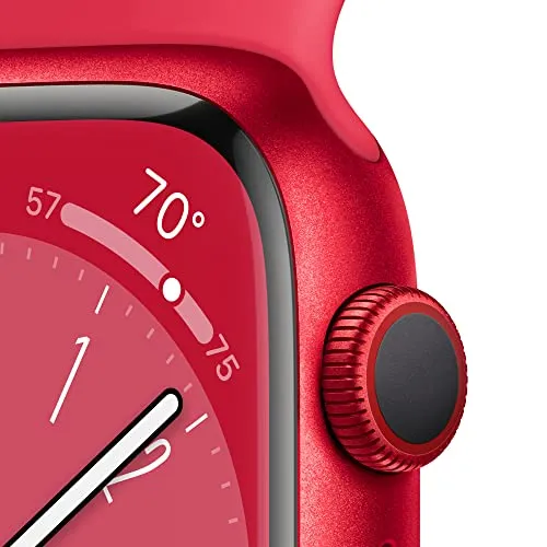 Apple Watch Series 8 [GPS   Cellular 45mm] Smart watch w/(PRODUCT)RED Aluminum Case w/ (PRODUCT)RED Sport Band - S/M