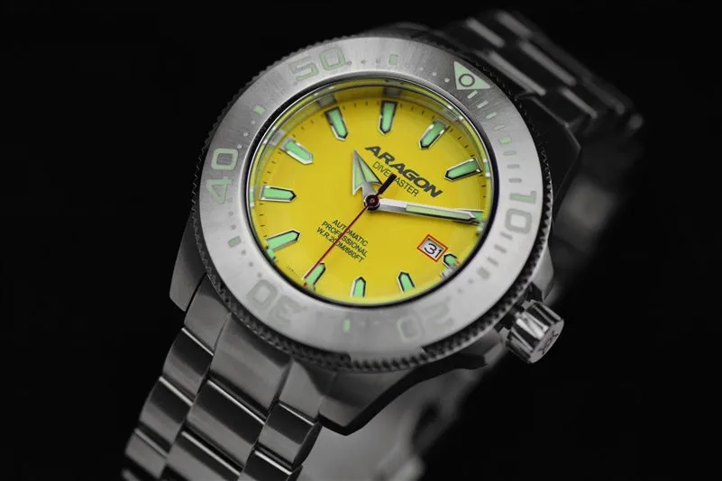 ARAGON Divemaster NH35 Bracelet Watch 45mm A067YEL