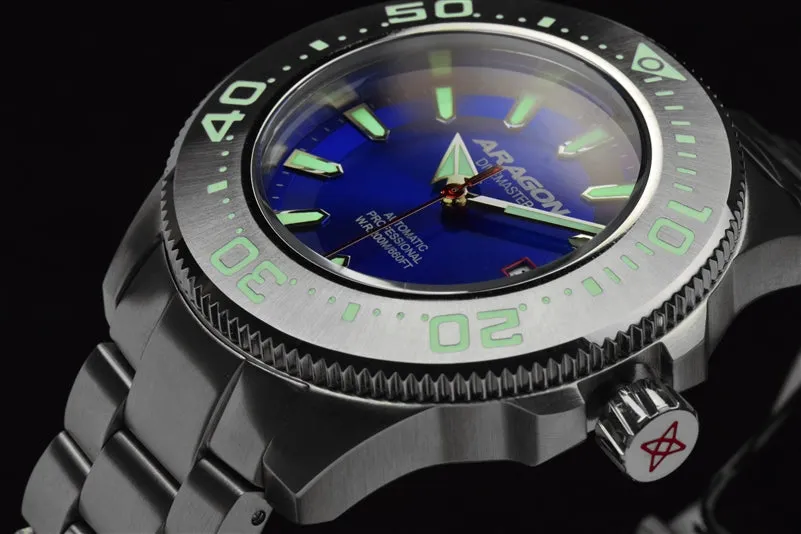 ARAGON Divemaster NH35 Bracelet Watch 50mm A057BLU