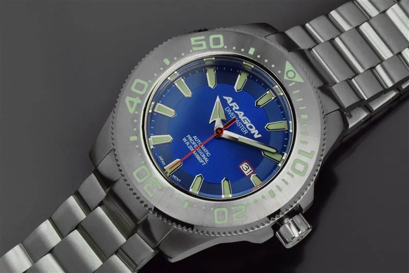 ARAGON Divemaster NH35 Bracelet Watch 50mm A057BLU