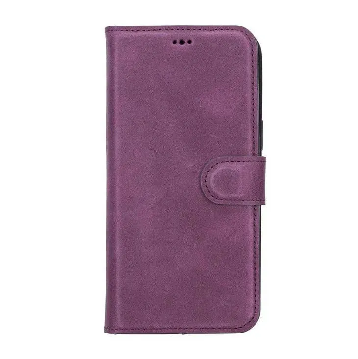 Brian Apple IPhone 14 Series Detachable Leather Wallet Case Darker Color (Set of 2)