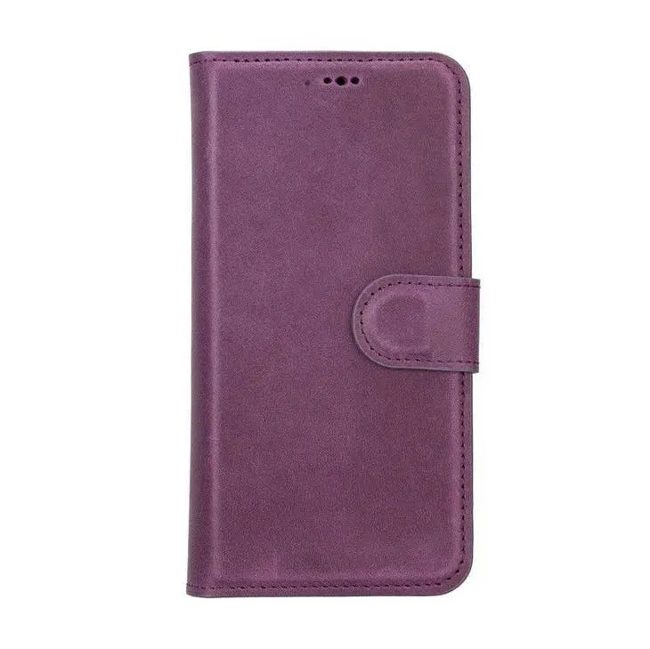 Brian Apple IPhone 14 Series Detachable Leather Wallet Case Darker Color (Set of 2)