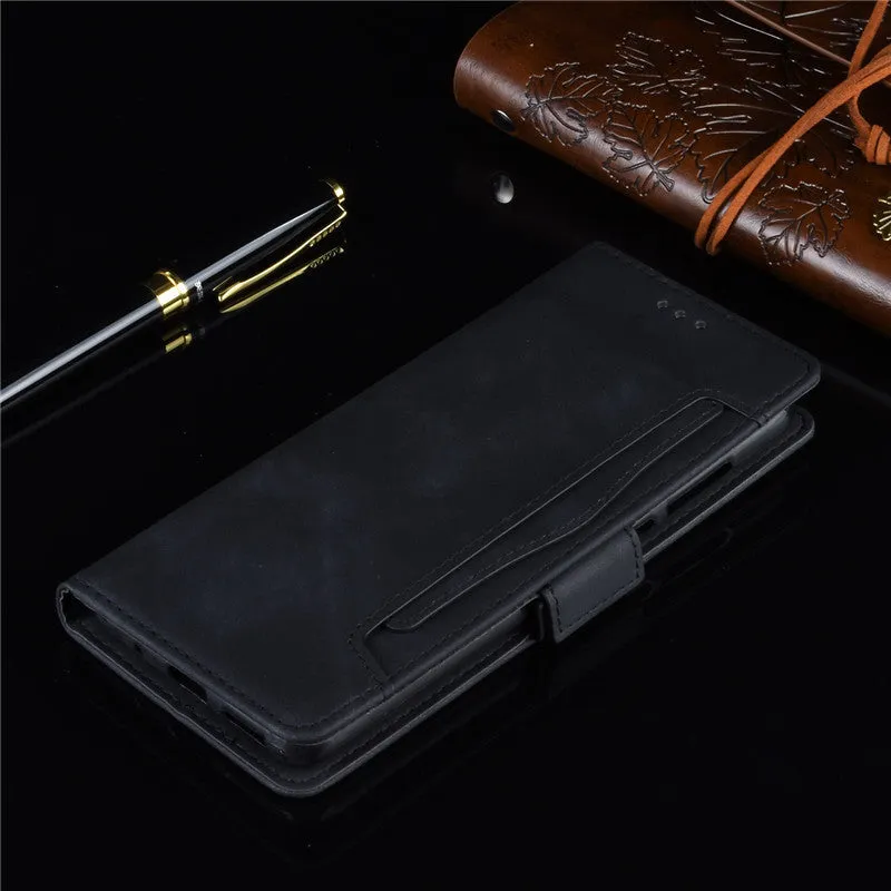 Card slot wallet case for Sony Xperia 1 II shockproof phone case Black