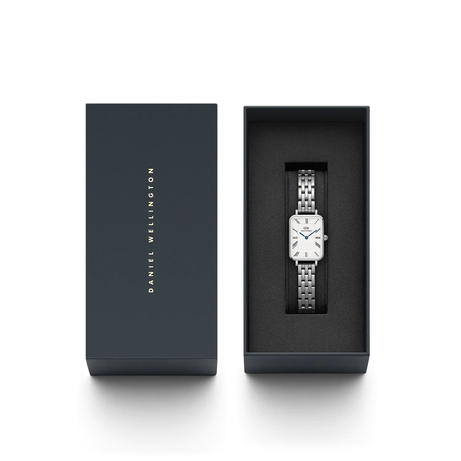 Daniel Wellington - Quadro Roman Numerals 5 Link Silver Watch