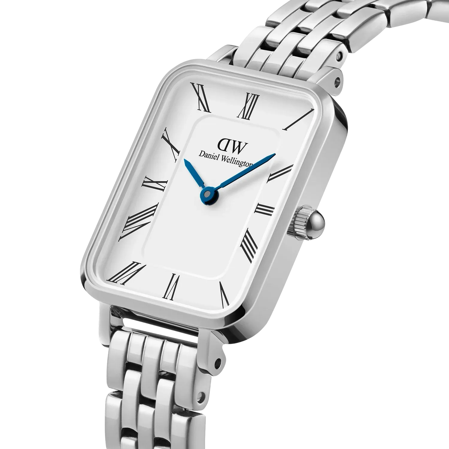 Daniel Wellington - Quadro Roman Numerals 5 Link Silver Watch