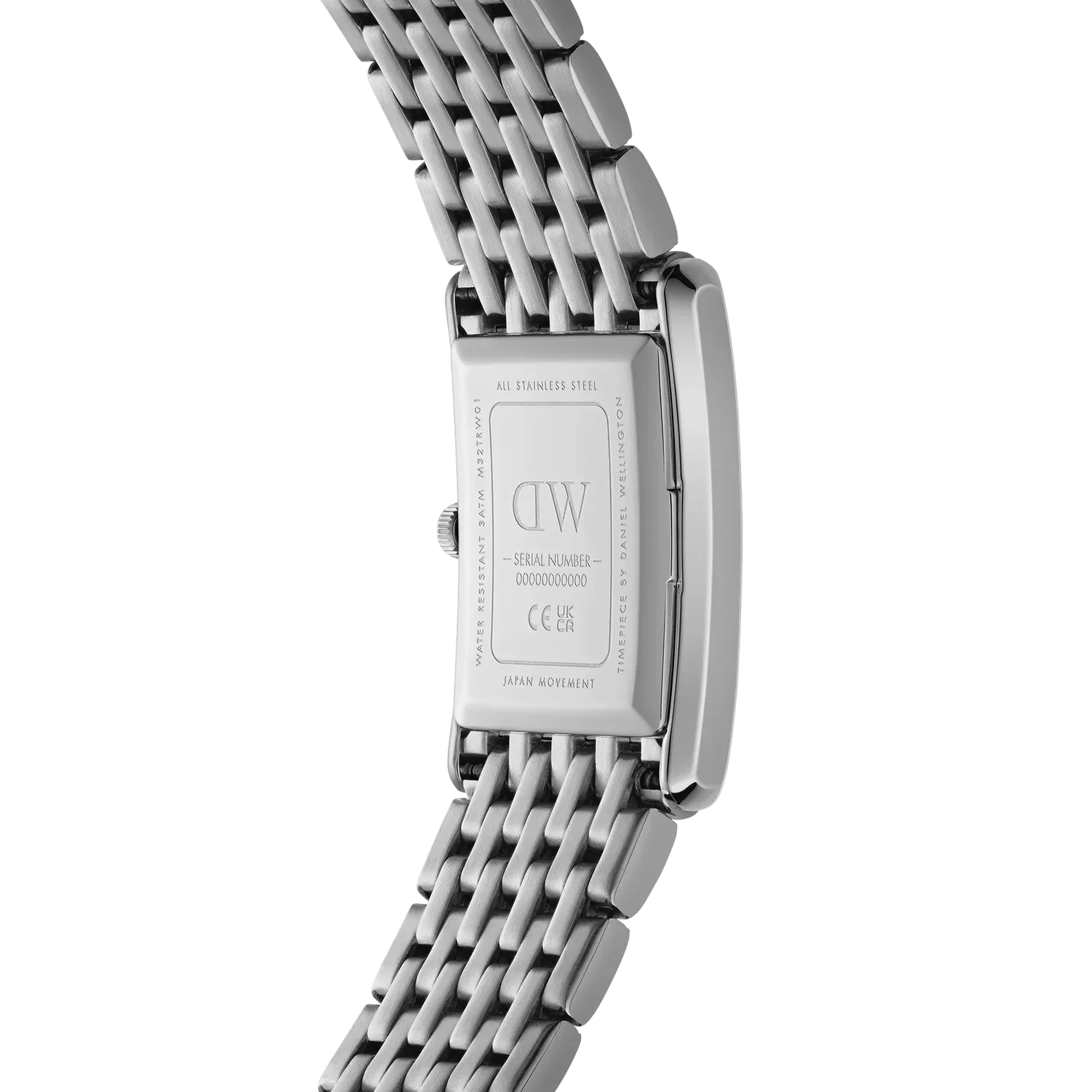 Daniel Wellington - Quadro Roman Numerals 5 Link Silver Watch