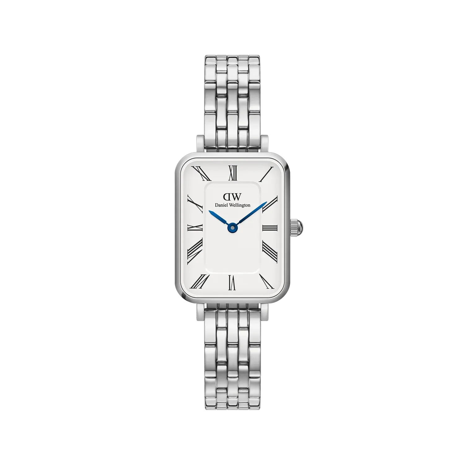 Daniel Wellington - Quadro Roman Numerals 5 Link Silver Watch