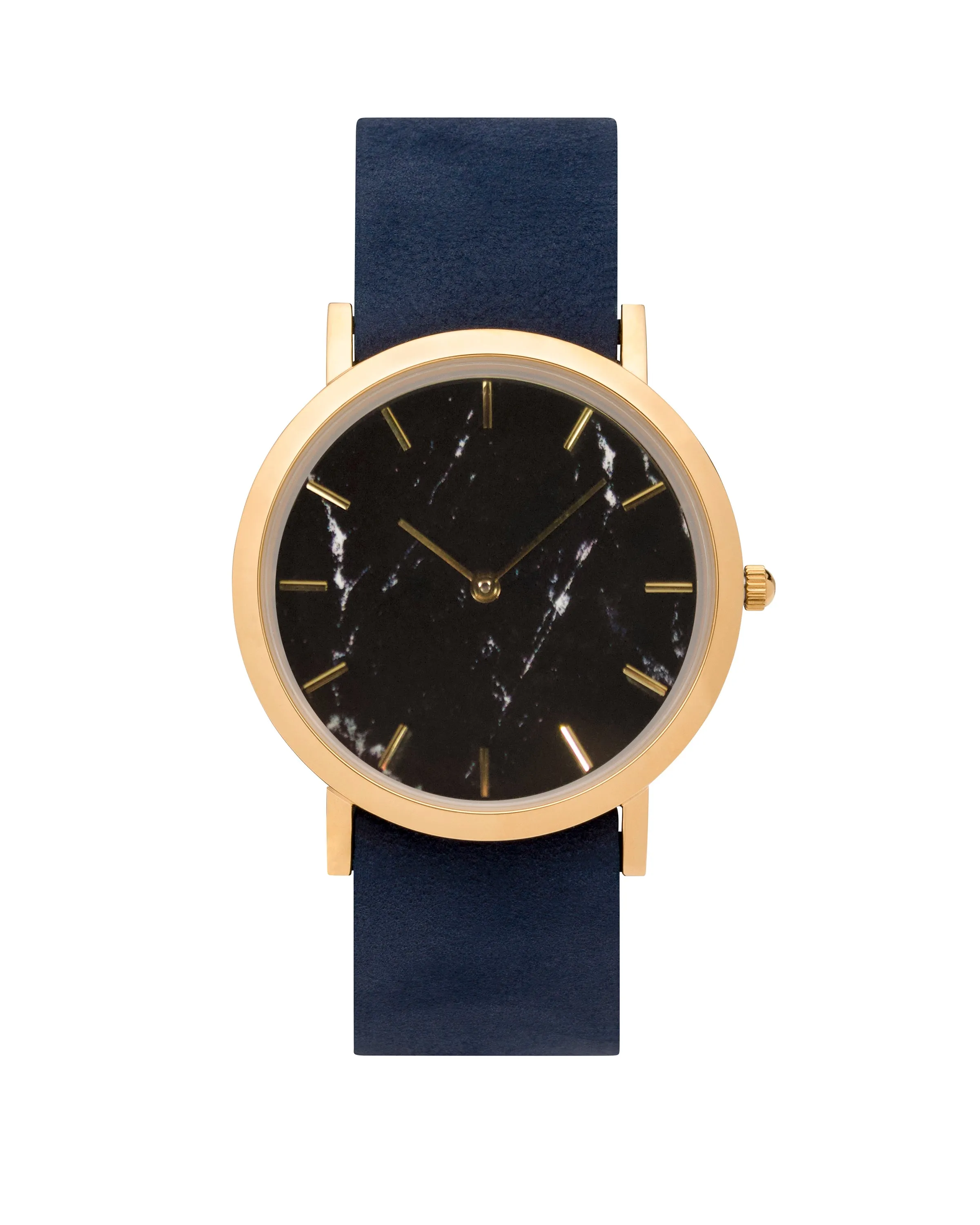 Faux Black Marble Classic Watch