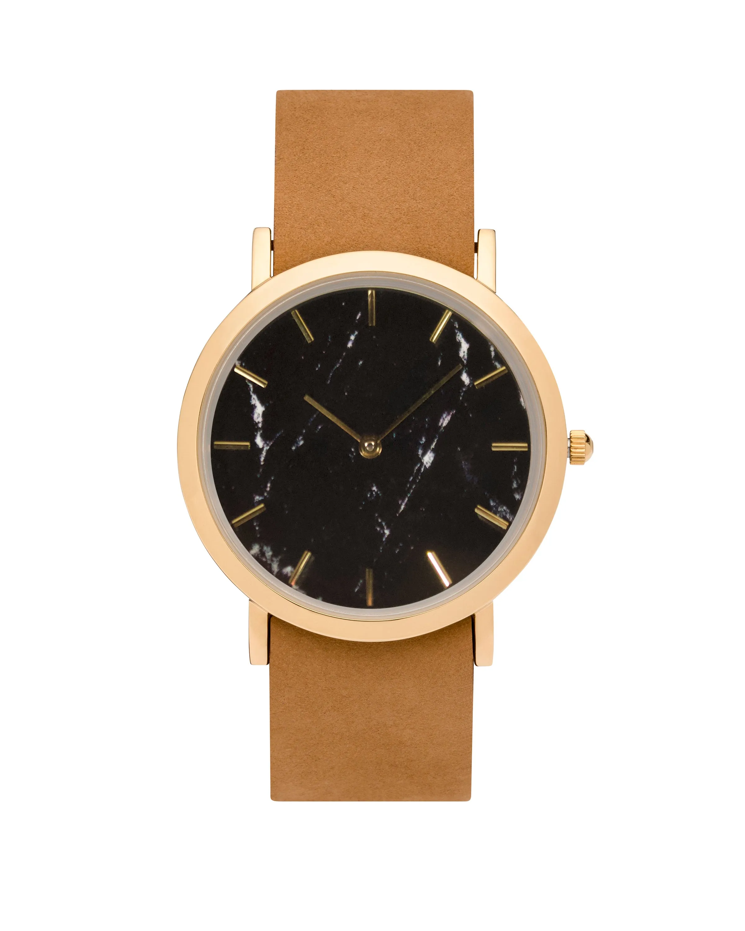 Faux Black Marble Classic Watch