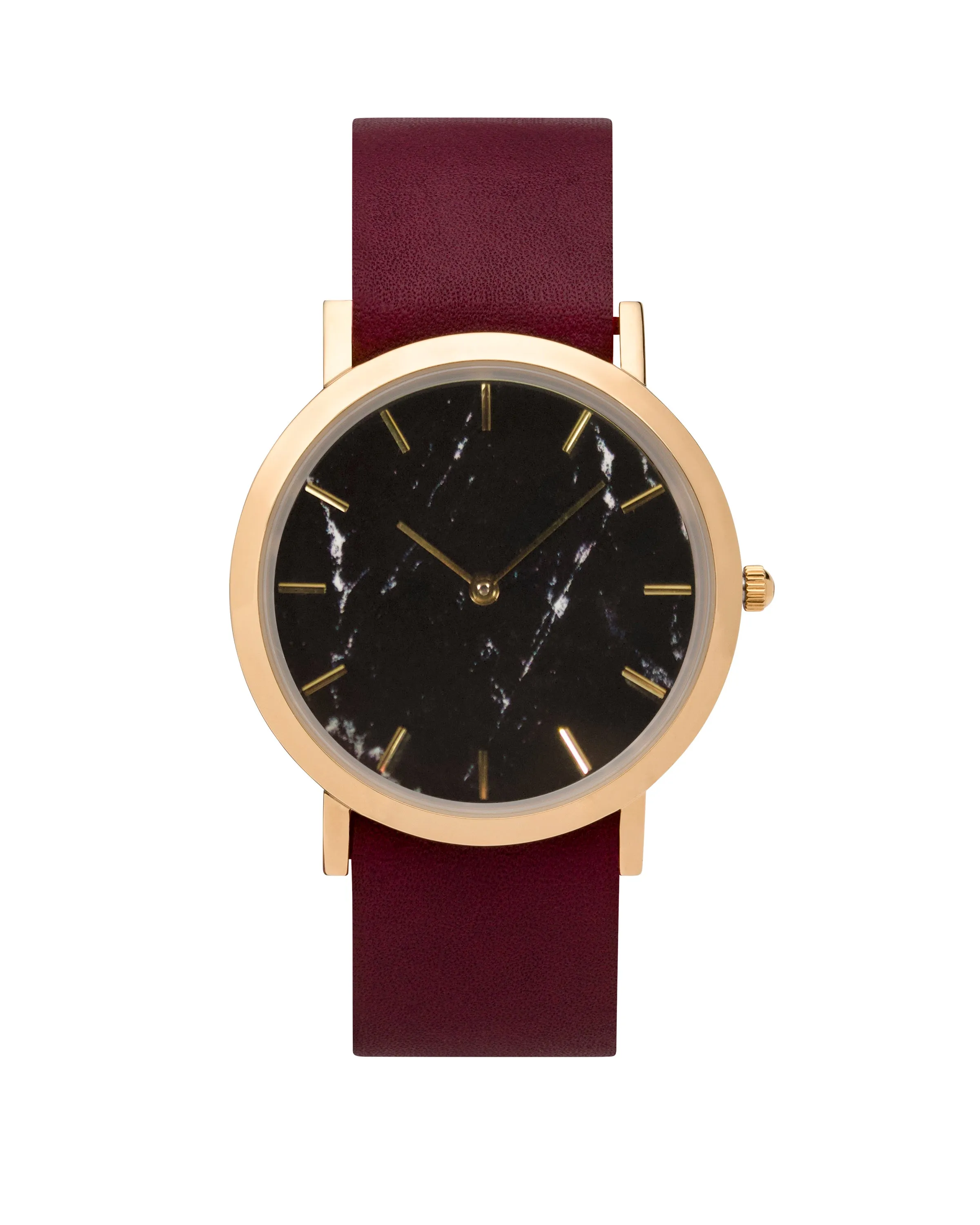 Faux Black Marble Classic Watch