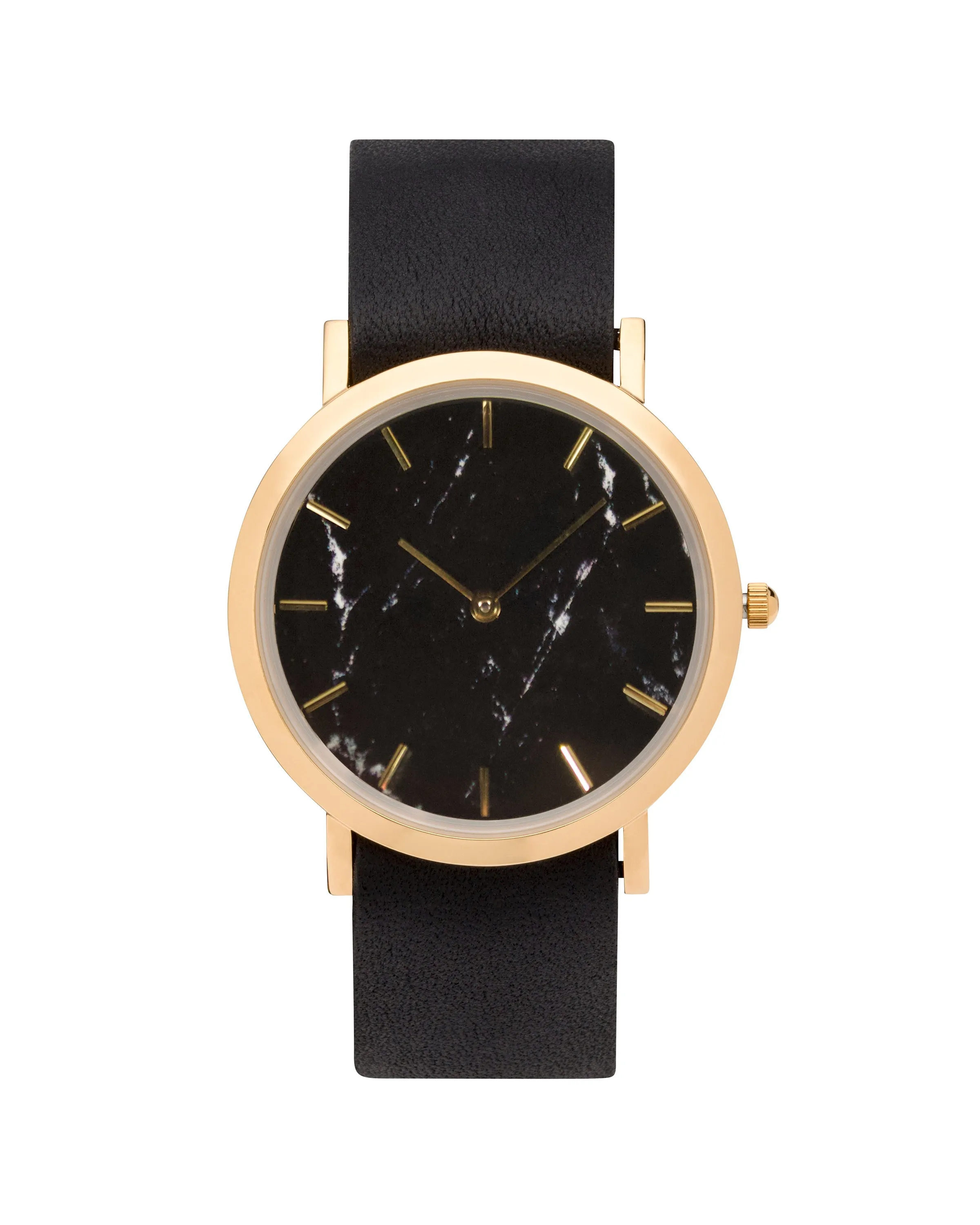 Faux Black Marble Classic Watch