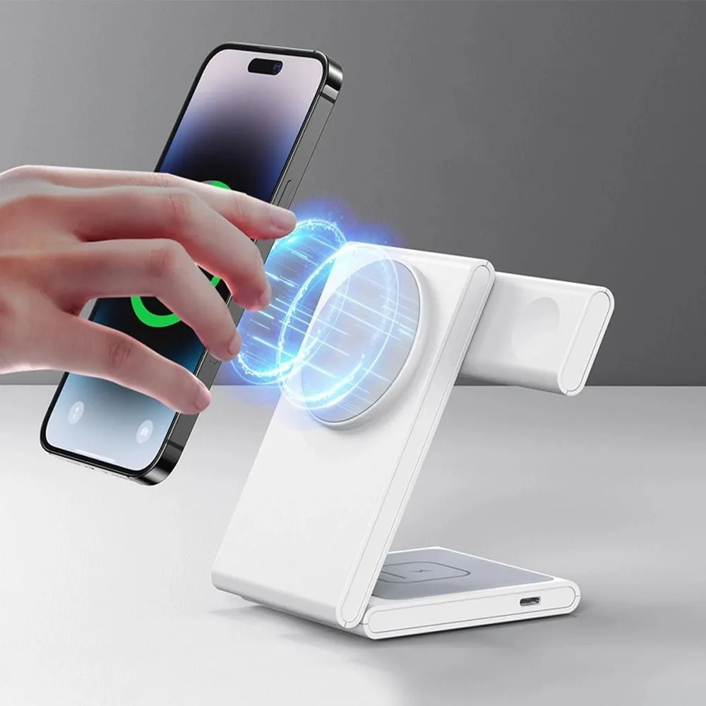 FlexCharge Trio: 3-in-1 Wireless Charger