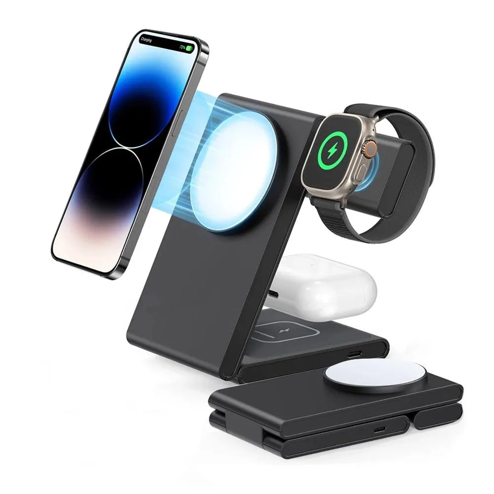 FlexCharge Trio: 3-in-1 Wireless Charger