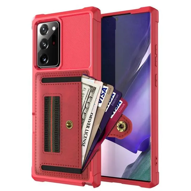 for Samsung Galaxy Note 20 Ultra/Note 20 5G Wallet Flip Case, Protective PU Case with Kickstand Card Holder Wrist Cover  |Phone Case & Covers|