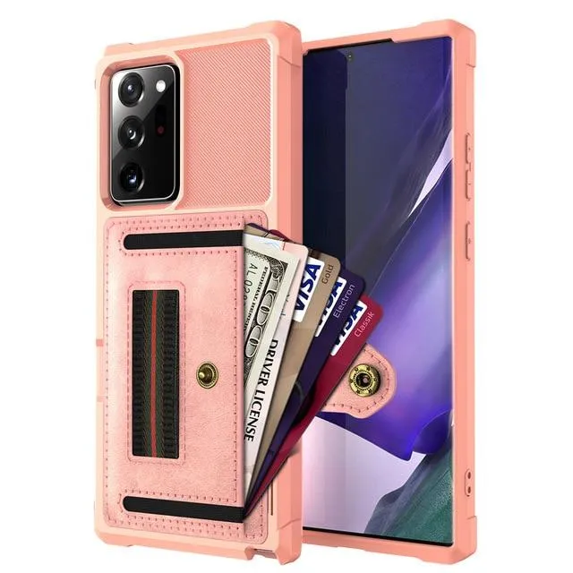 for Samsung Galaxy Note 20 Ultra/Note 20 5G Wallet Flip Case, Protective PU Case with Kickstand Card Holder Wrist Cover  |Phone Case & Covers|