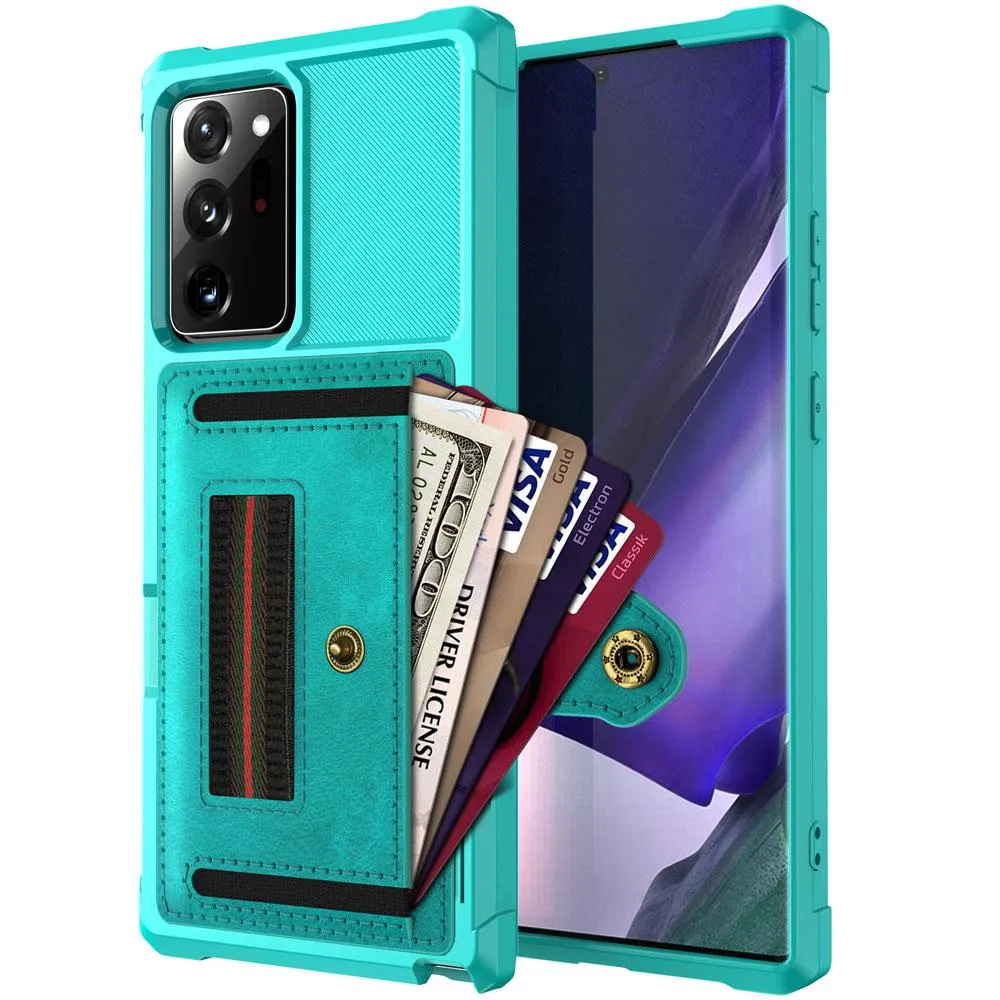 for Samsung Galaxy Note 20 Ultra/Note 20 5G Wallet Flip Case, Protective PU Case with Kickstand Card Holder Wrist Cover  |Phone Case & Covers|