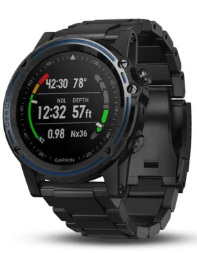 Garmin Descent MK1 Smart Dive Watch - Gray Sapphire - Black Silicone Band