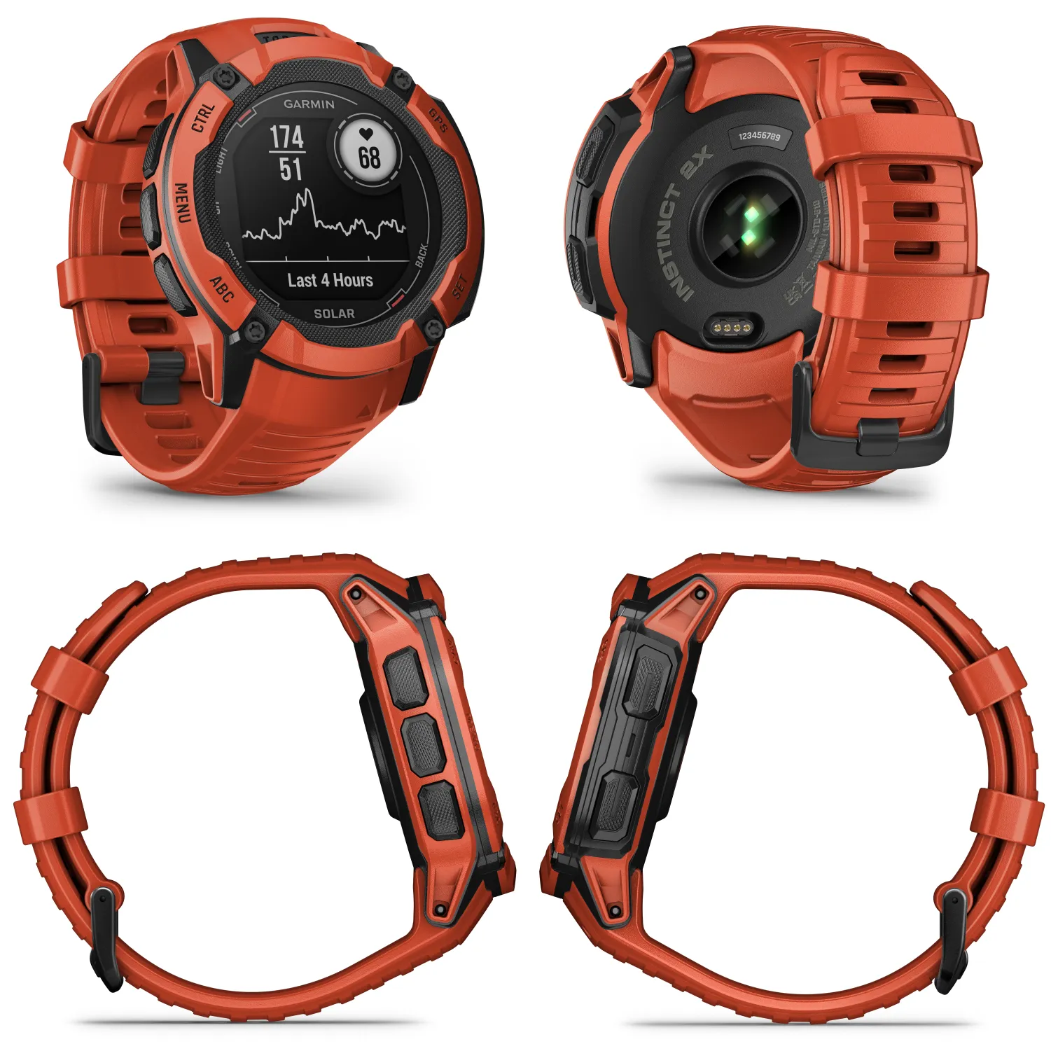 Garmin Instinct 2X Solar Series Rugged GPS Men Smartwatch with Power Glass Lens, LED Flashlight