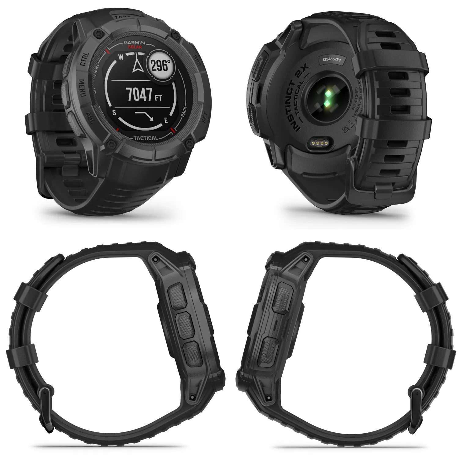 Garmin Instinct 2X Solar Series Rugged GPS Men Smartwatch with Power Glass Lens, LED Flashlight