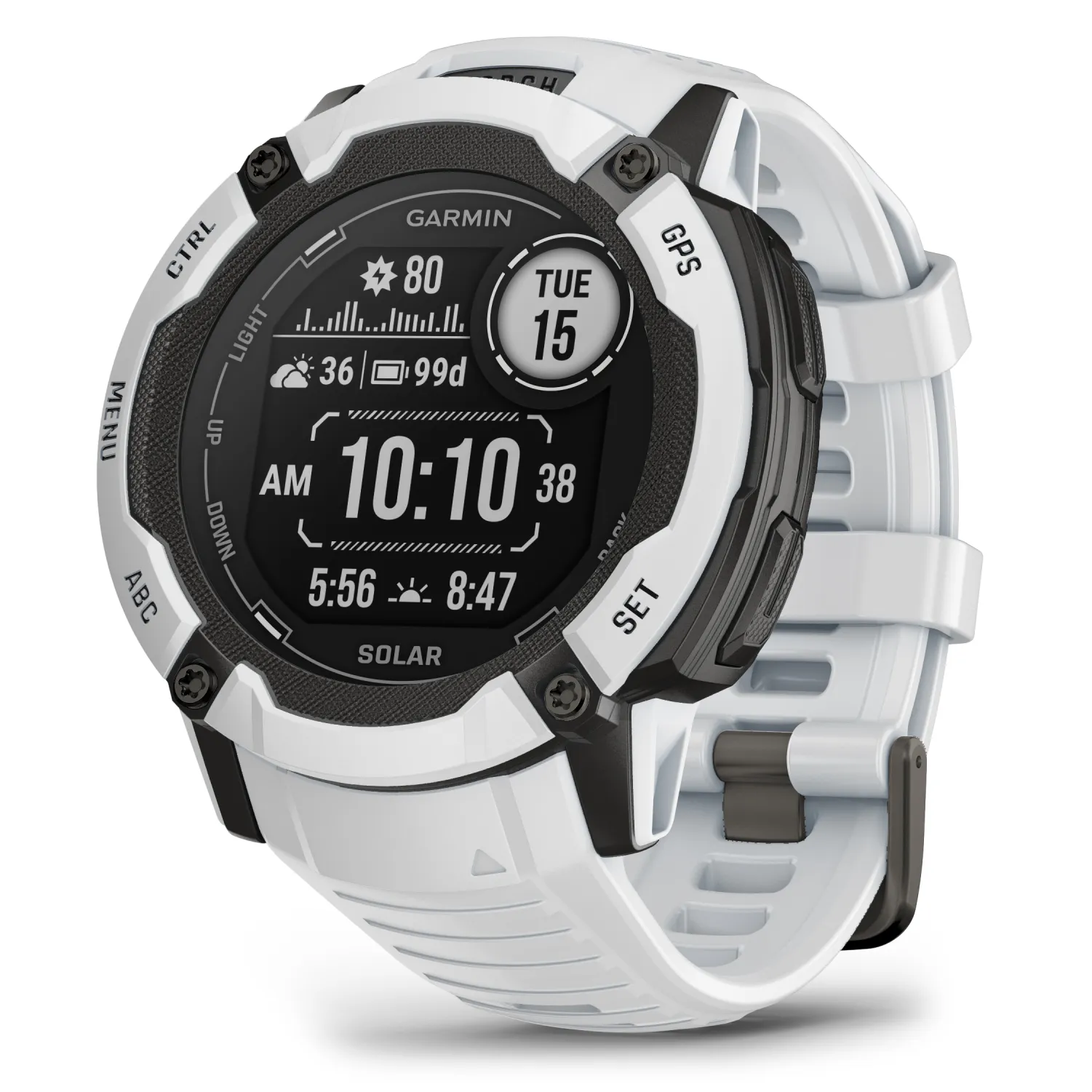 Garmin Instinct 2X Solar Series Rugged GPS Men Smartwatch with Power Glass Lens, LED Flashlight