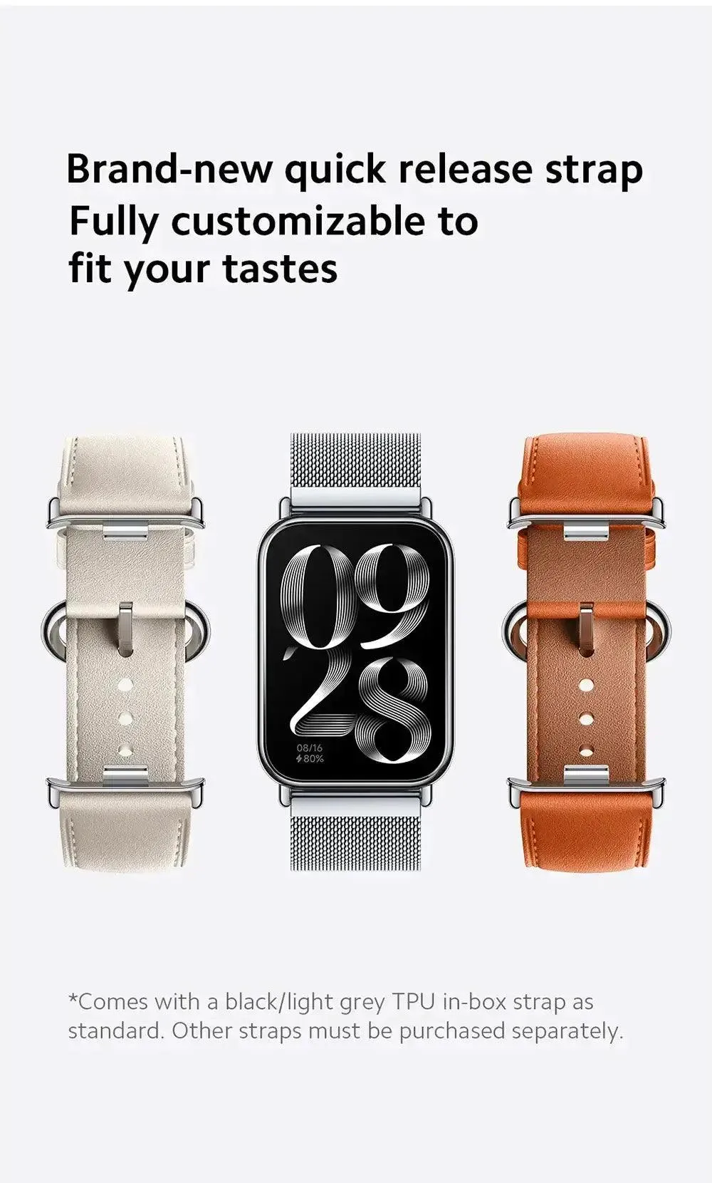 Global Version Xiaomi Smart Band 8 Pro AMOLED Display Large Capacity