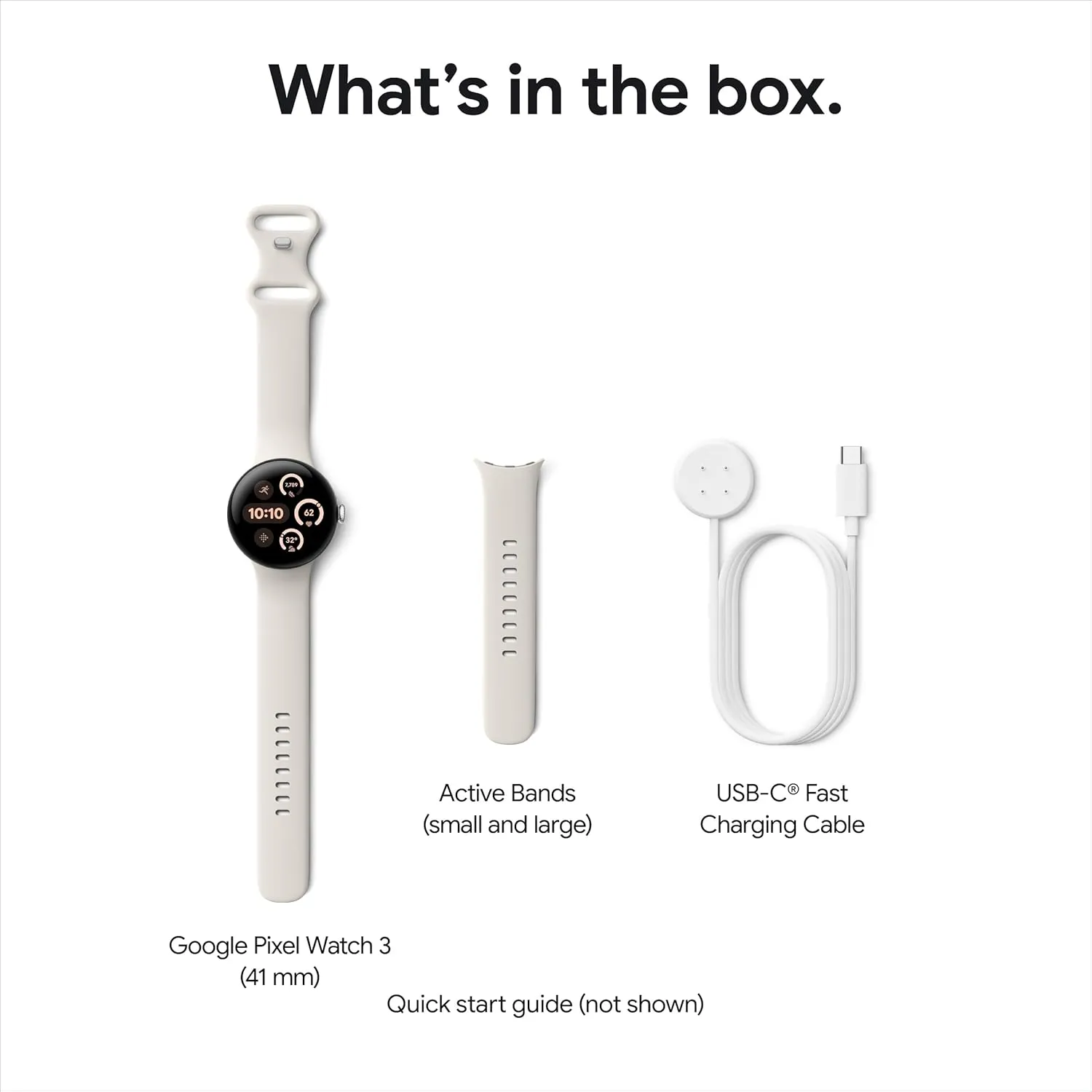 Google Pixel Watch 3 (41mm, LTE) – Heart Rate Tracking, Advanced Fitness Insights, Champagne Gold Aluminum Case with Hazel Band