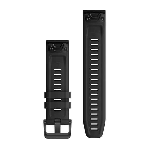 GRM Watch Band QuickFit 22 Black Silicone