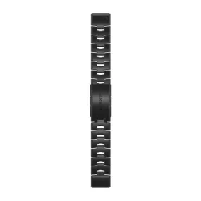 GRM Watch Band QuickFit 22 Vented Titanium Bracelet With Carbon Grey DLC Coating