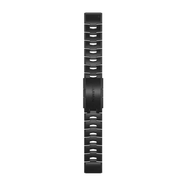 GRM Watch Band QuickFit 22 Vented Titanium Bracelet With Carbon Grey DLC Coating