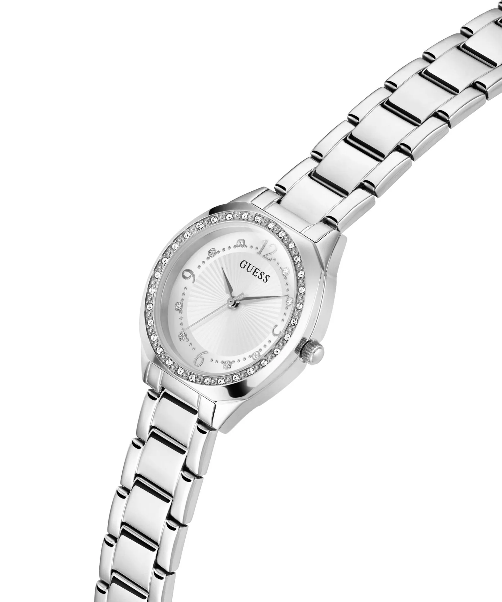 Guess Ladies Charlotte Silver Tone Stainless Steel Watch GW0767L1