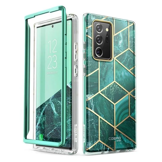 I BLASON For Samsung Galaxy Note 20 Ultra Case 6.9"(2020) Cosmo Full Body Glitter Marble Cover WITHOUT Built in Screen Protector |Phone Case & Covers|