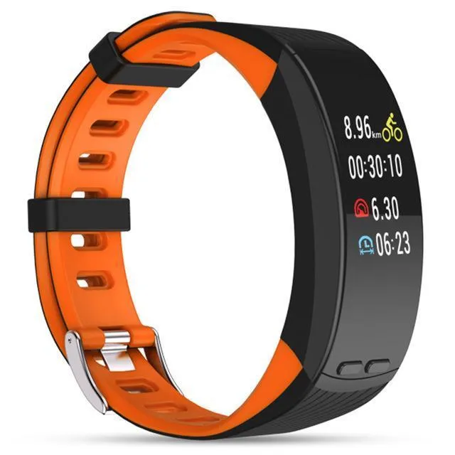 New GPS Sports Smart Band Heart Rate Smart Wristband Temperature Altitude Theromometer Fitness Tracker Smart Bracelet