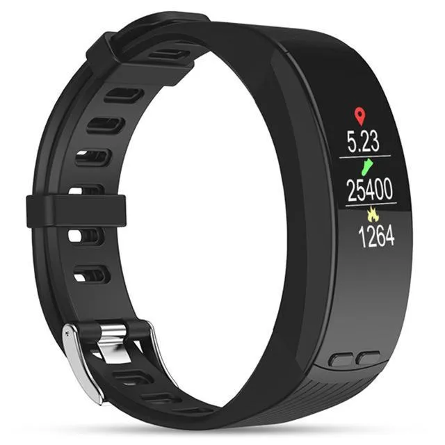 New GPS Sports Smart Band Heart Rate Smart Wristband Temperature Altitude Theromometer Fitness Tracker Smart Bracelet