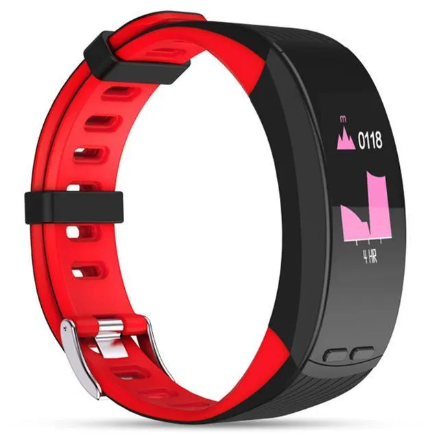 New GPS Sports Smart Band Heart Rate Smart Wristband Temperature Altitude Theromometer Fitness Tracker Smart Bracelet