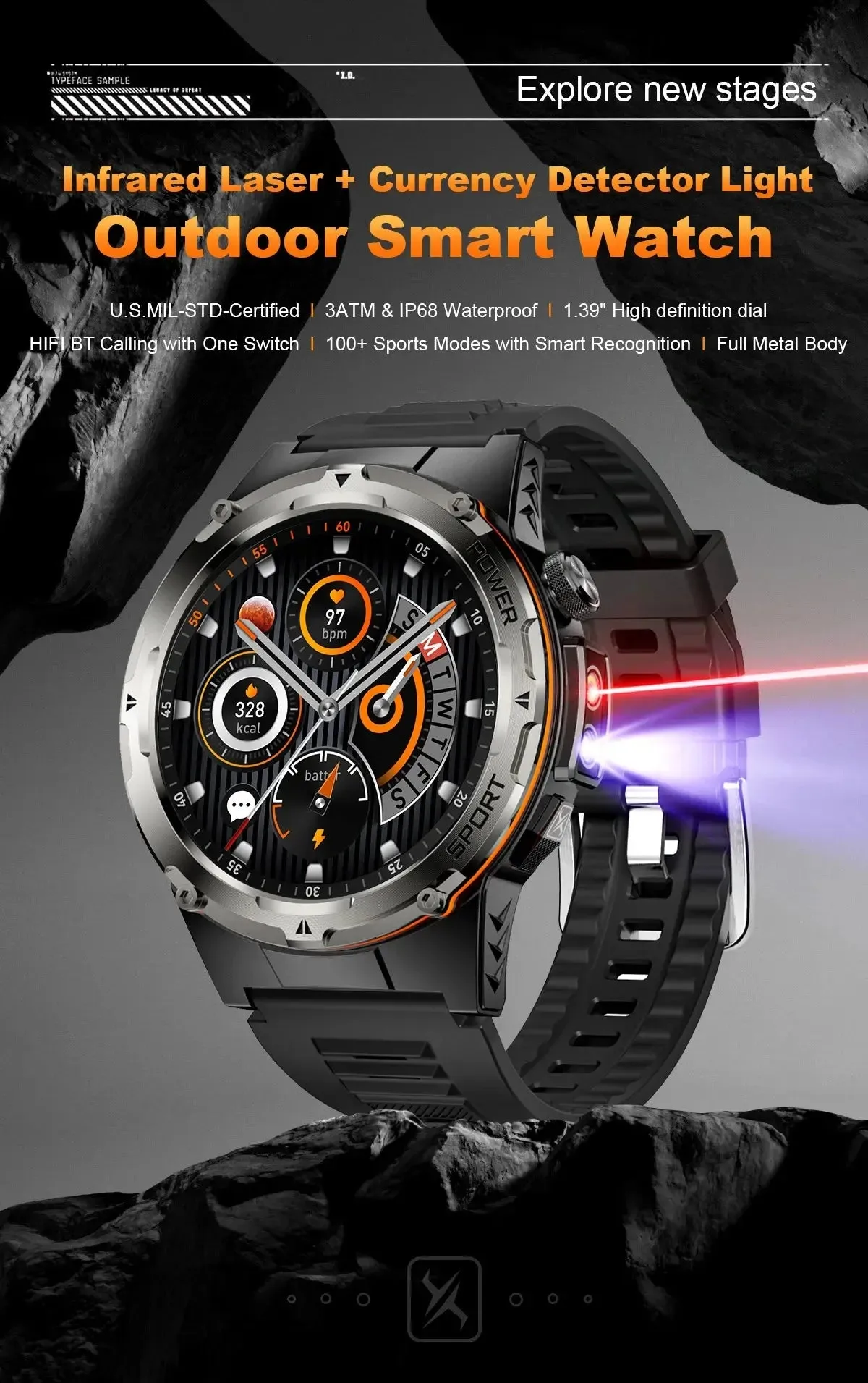 New Military Sport Smartwatch