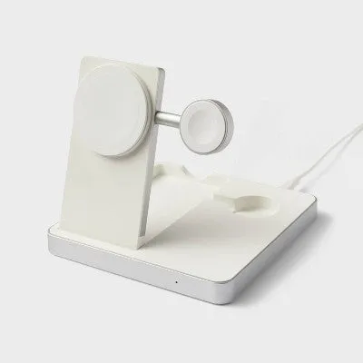 Open Box - 3 in 1 Charger for iPhone Watch and AirPod - heyday White