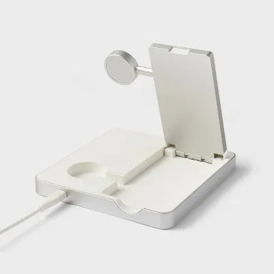 Open Box - 3 in 1 Charger for iPhone Watch and AirPod - heyday White