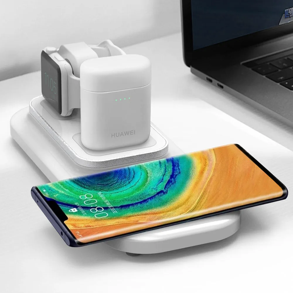 Philex 3In1 Phone/Watch/TWS Qi Wireless Charger Station White