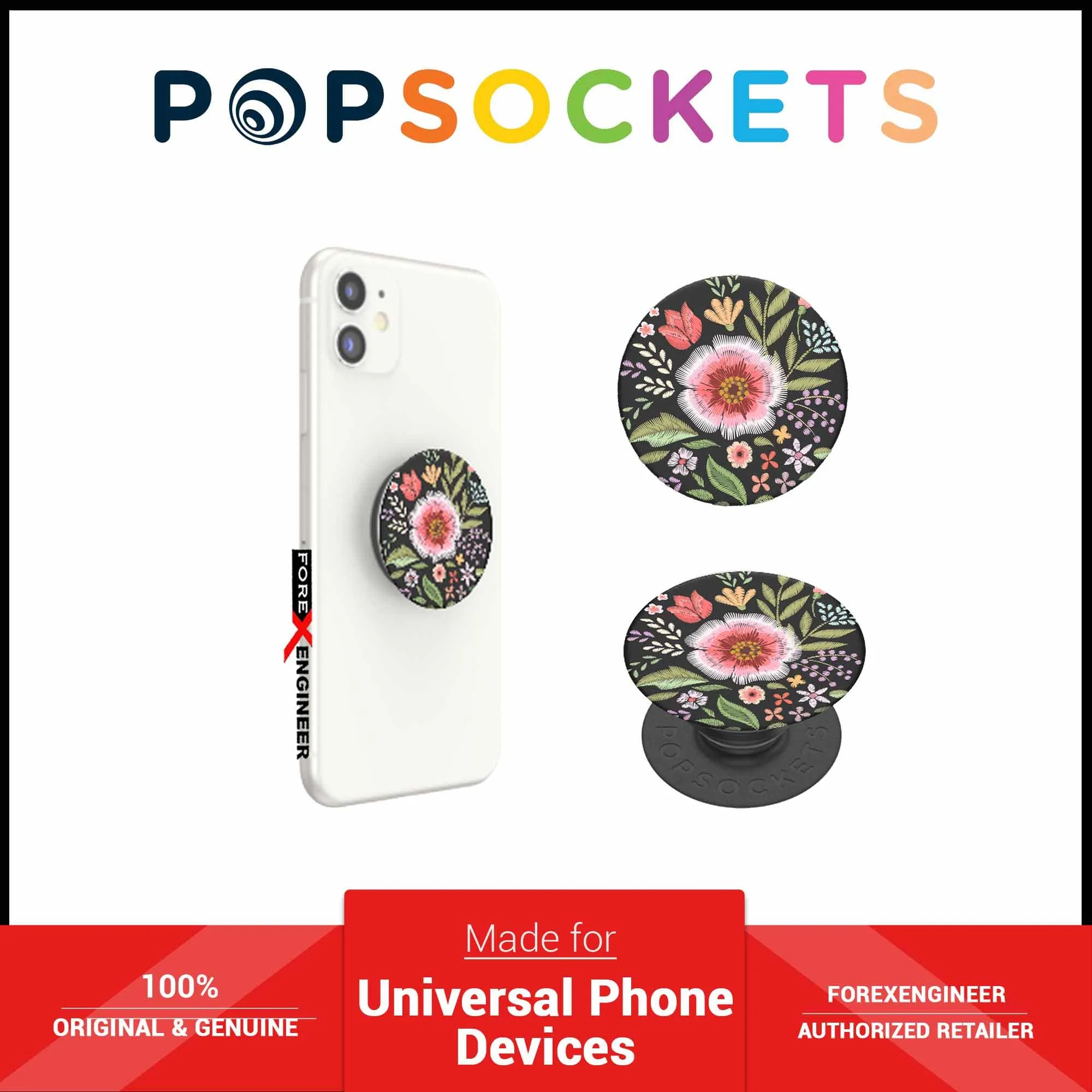 PopSockets Swappable PopGrip Graphics - Flower Flair (Barcode: 842978139432)