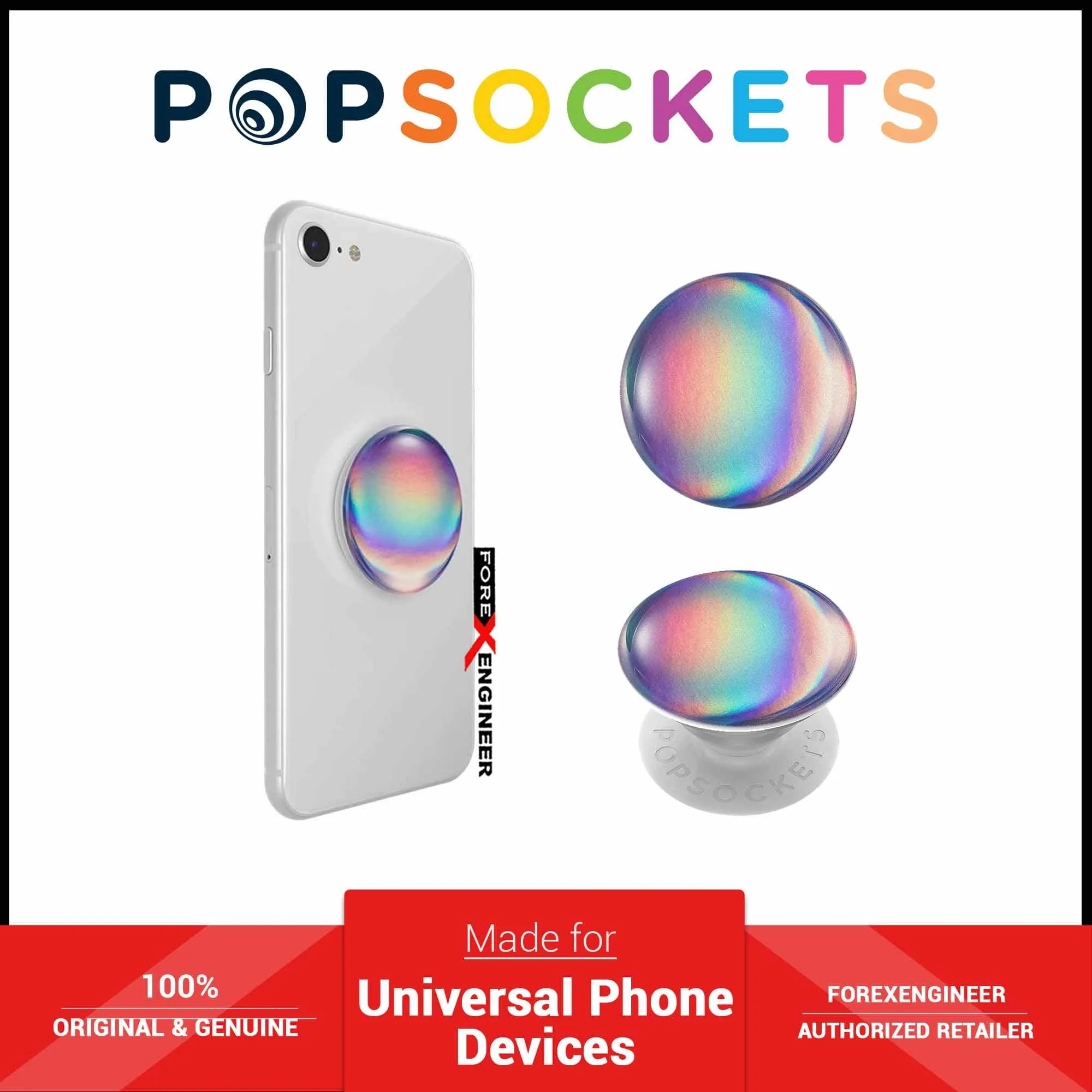 PopSockets Swappable PopGrip Graphics - Rainbow Orb Gloss (Barcode: 842978139258)