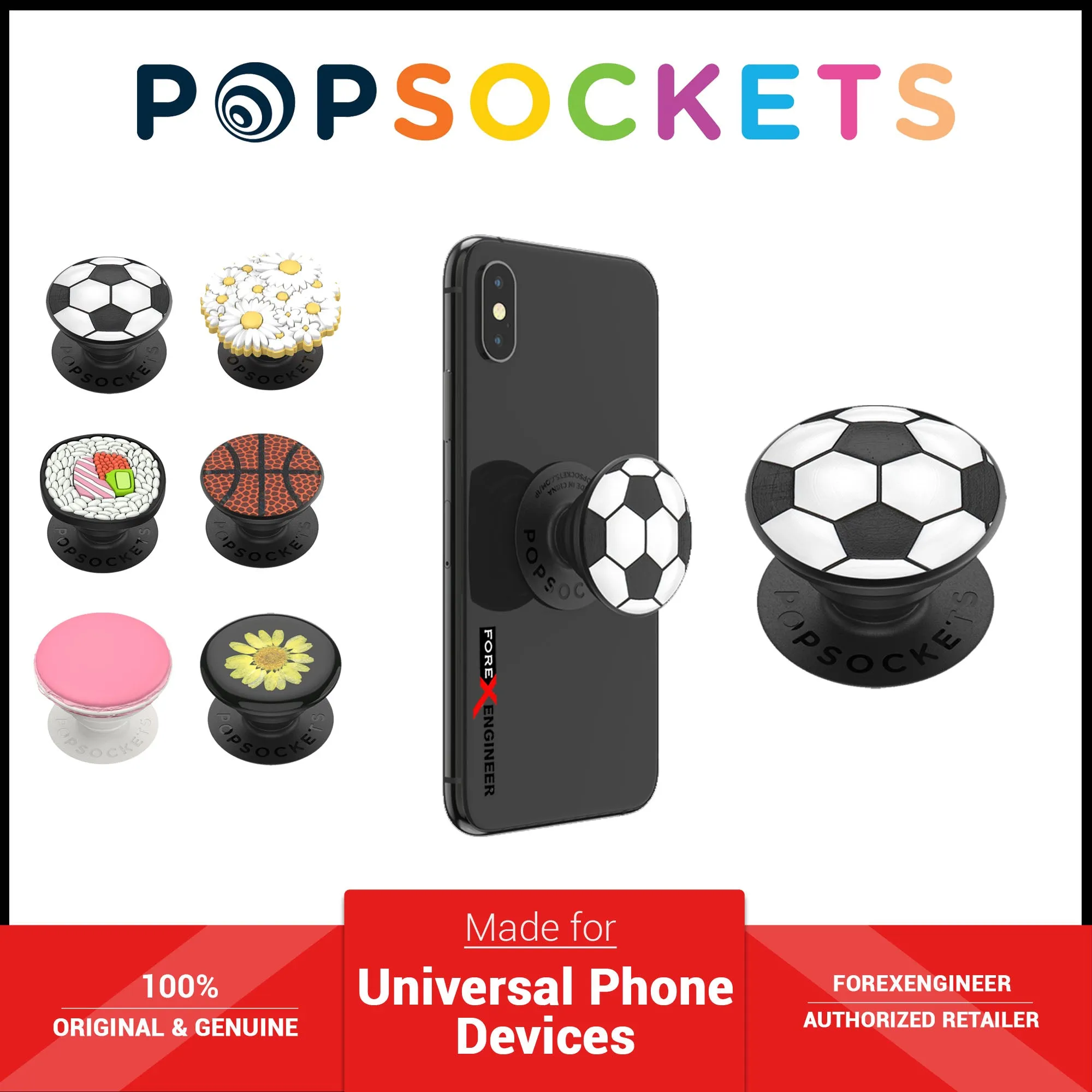 PopSockets Swappable PopGrip Premium Pressed Flower- Yellow Daisy ( Barcode : 842978173498 )