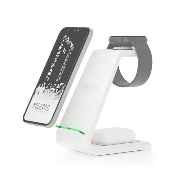 Premium 3 in 1 Fast Wireless Charging Stand for iPhone, Apple Watch & AirPods