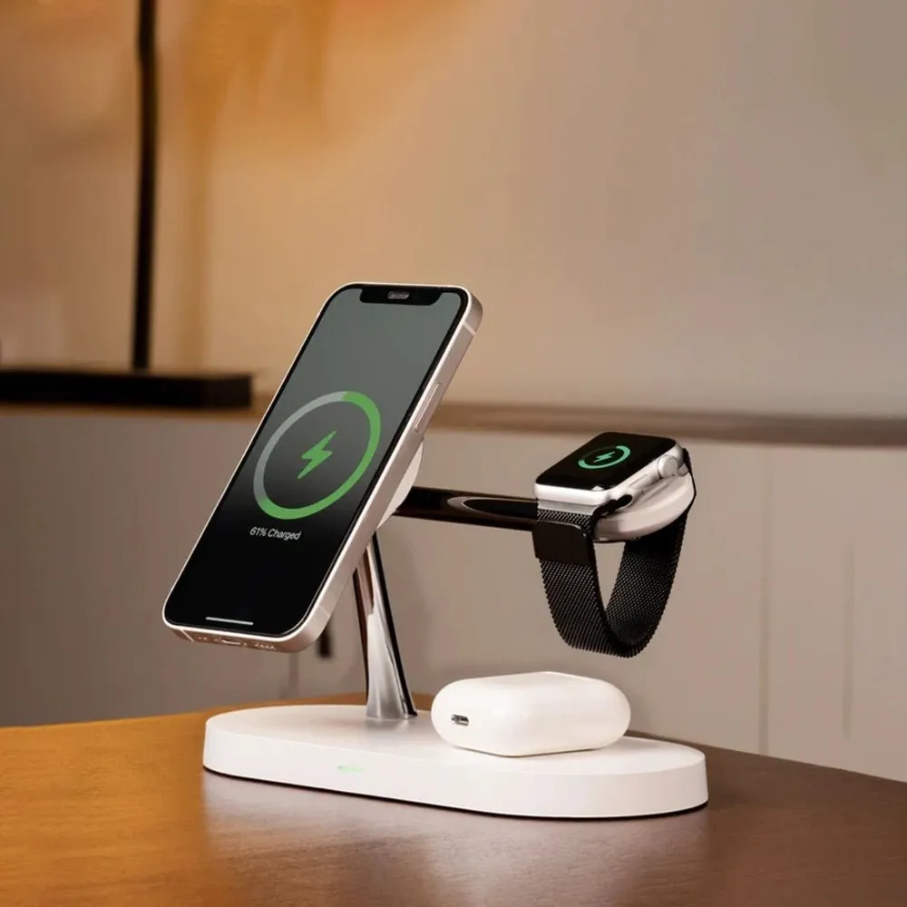 Premium MagSafe 3 in 1 Fast Wireless Charging Stand