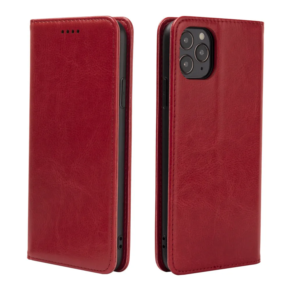 Red Shockproof phone case for Samsung Galaxy Note 20 card slot wallet